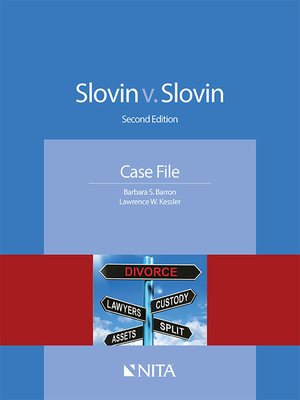 cover image of Slovin v. Slovin Case File
